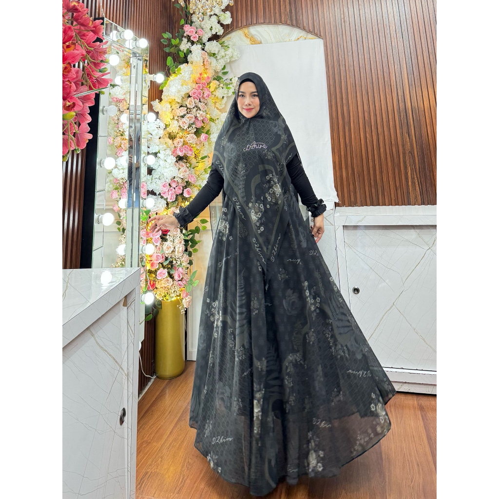 Ready QADRIYA  SYAR'I syari by D'zhira / Gamis set premium / GAMIS SET TERBARU / GAMIS MEWAH