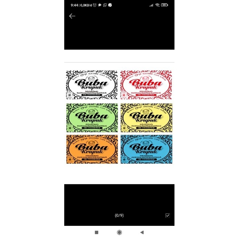 

Kertas Label Stiker Snack (anti luntur)