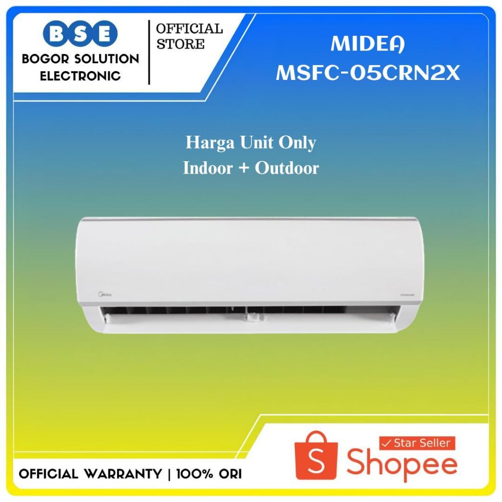 AC Split Midea 1/2 PK MSFC-05CRN2X Tipe Standar Midea 0.5 PK MSFC Series 05CRN2X