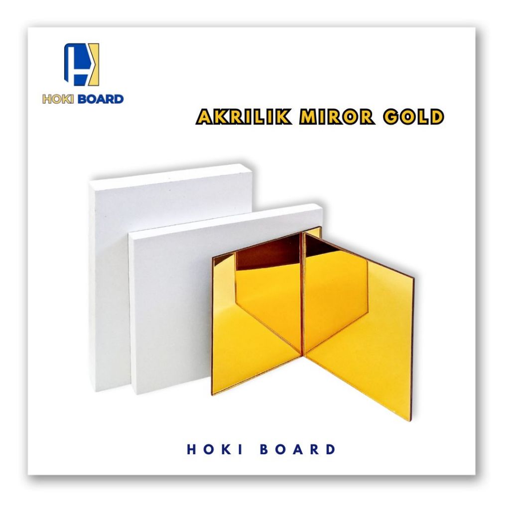 AKRILIK MIROR GOLD, SILVER UKURAN PERLEMBAR 122 x 244