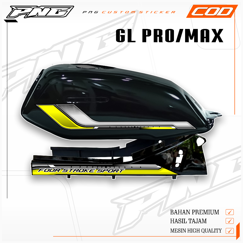 STRIPING HONDA GL PRO/MAX CUSTOM VARIASI TERBARU, CUSTOM SIMPEL, GL STD