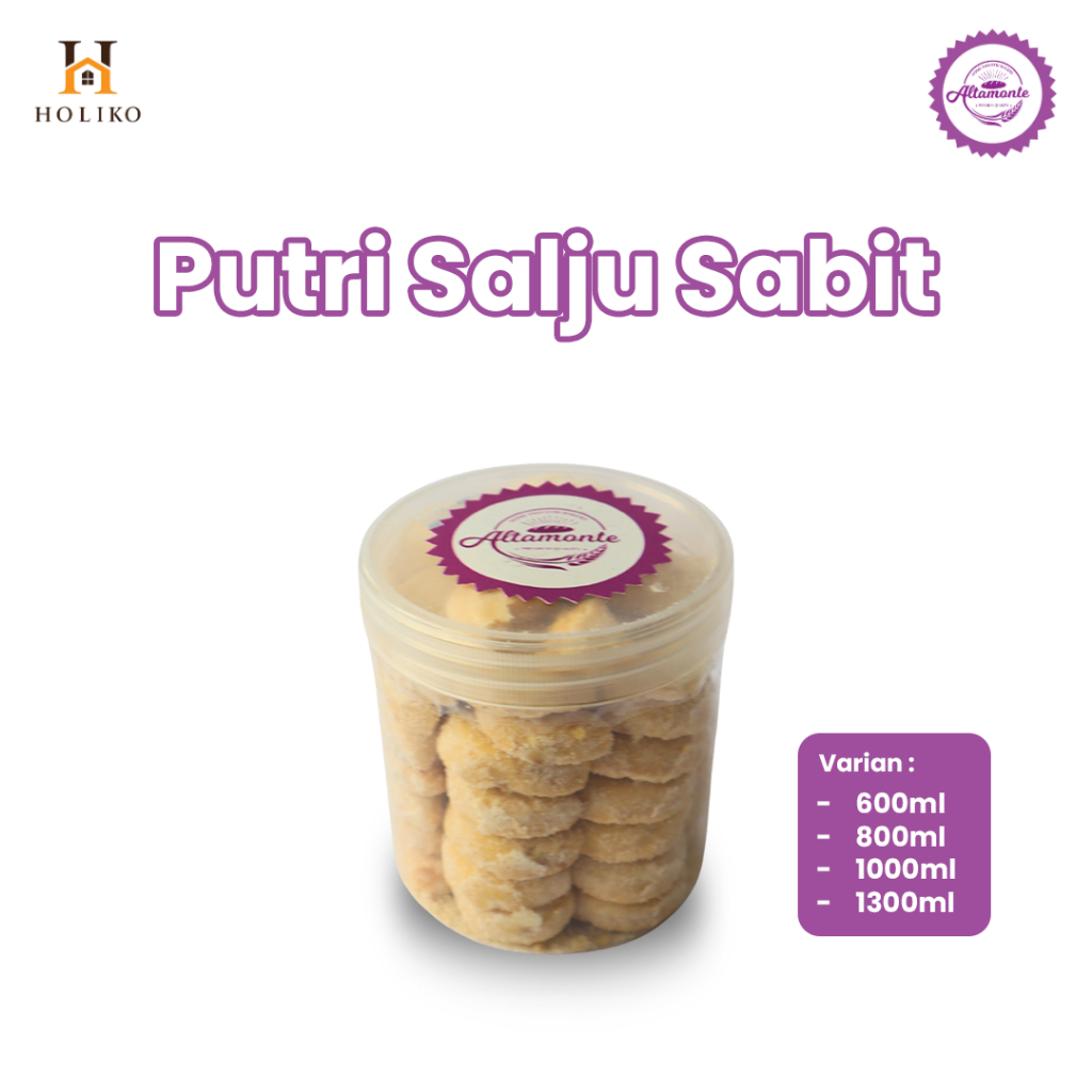 

HOLIKO - Kue Kering Putri Salju Sabit Uk 600ML, 800ML, 1000ML, 1300ML Altamonte