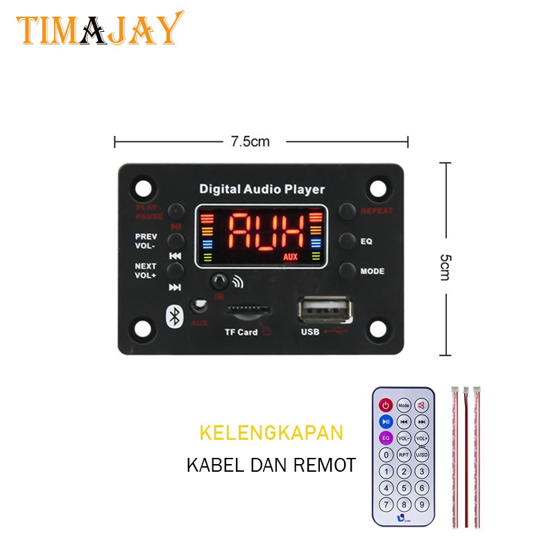 kit modul mp3 bluetooth terbaru kotak vire 060