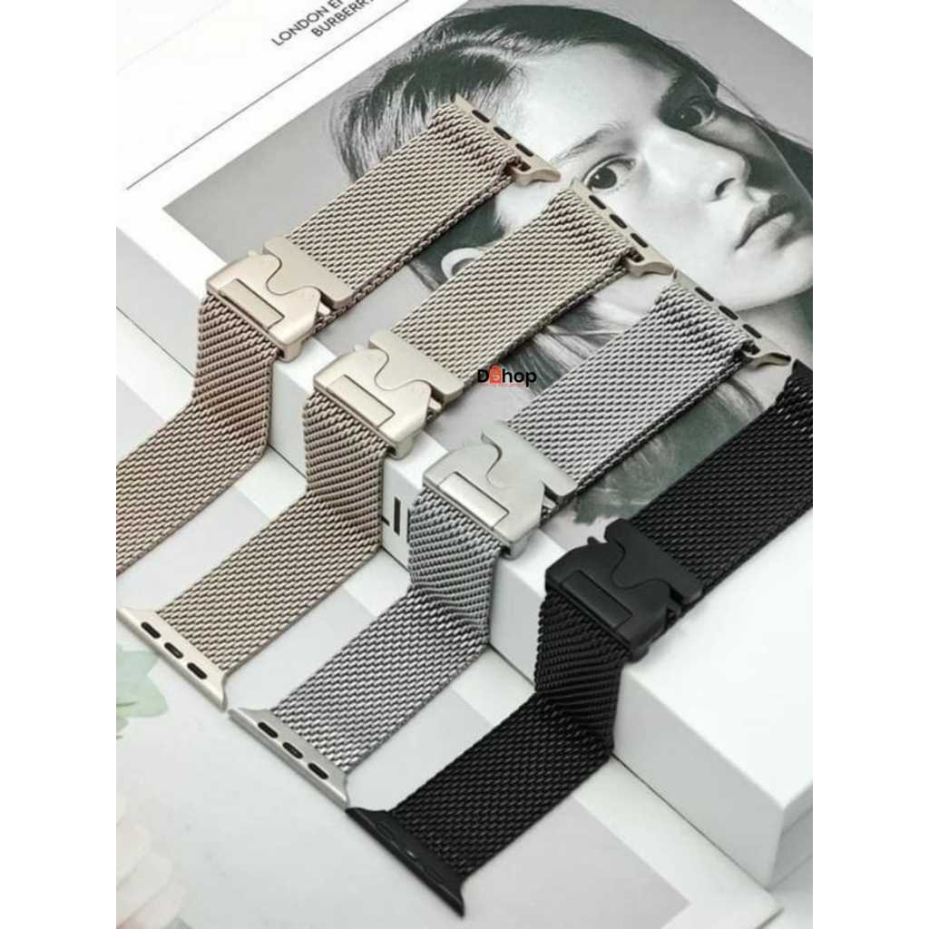Strap Stainless Fashion Tali Jam For Apple Watch 38mm 40mm 41mm 42mm 44mm 45mm 49mm iWatch Ultra all