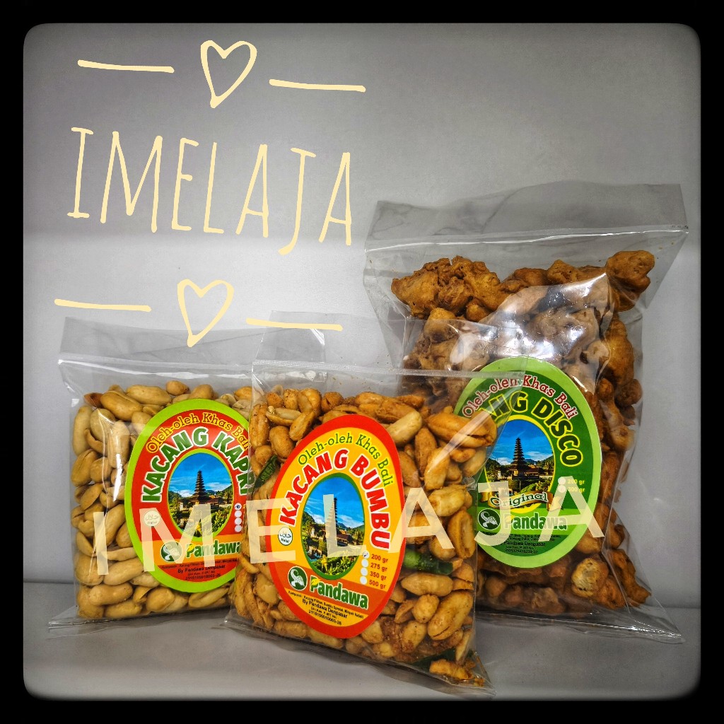

Pandawa" Kacang Bali Paket (Disco 300Gr + Bumbu 200Gr + Kapri 200Gr)