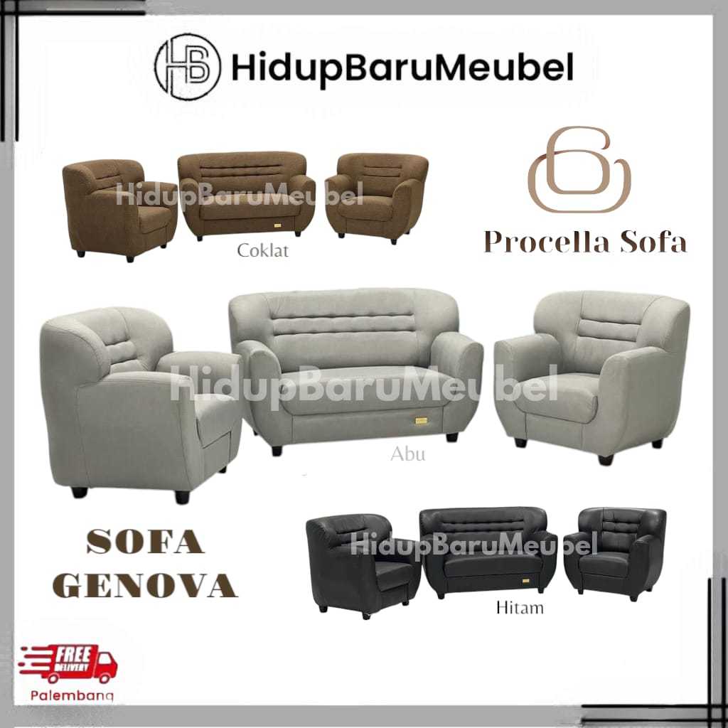 Sofa GENOVA procella / kursi ruang tamu ruang tengah Genova Procella / sofa ruang kantor hotel pabri