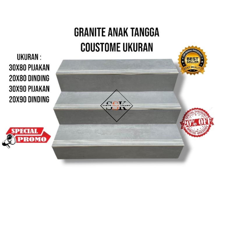 Granite Tangga 30x80 20x80 | 30x90 20x90 | Abu Matt | Granite Niro