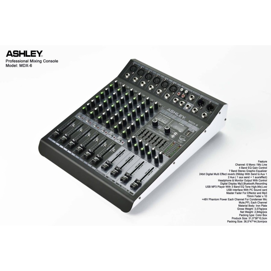 Mixer Ashley MDX6 Original MDX 6