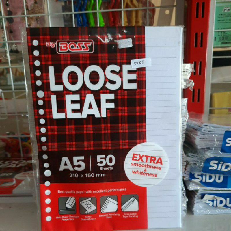 

Isi Binder Loose Leaf, Buku Isi Binder 1pack 50 Lembar