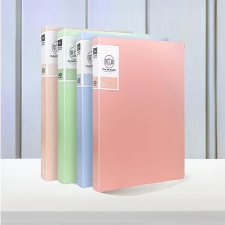 Clear Book A4 40 Lembar / Clear Holder Dokumen Keeper Display Book Pocket/ Map File Dokumen 40 Halam