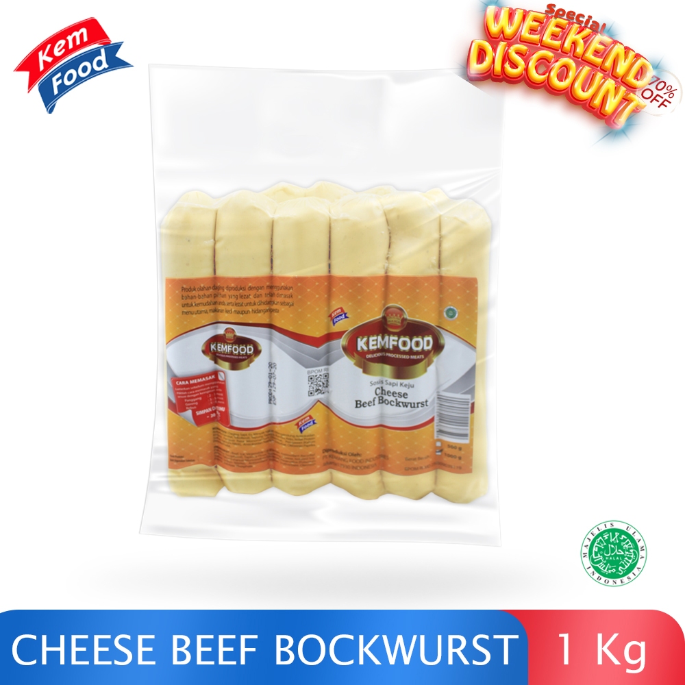 

Kemfood Sosis Sapi Keju Bockwurst 1kg