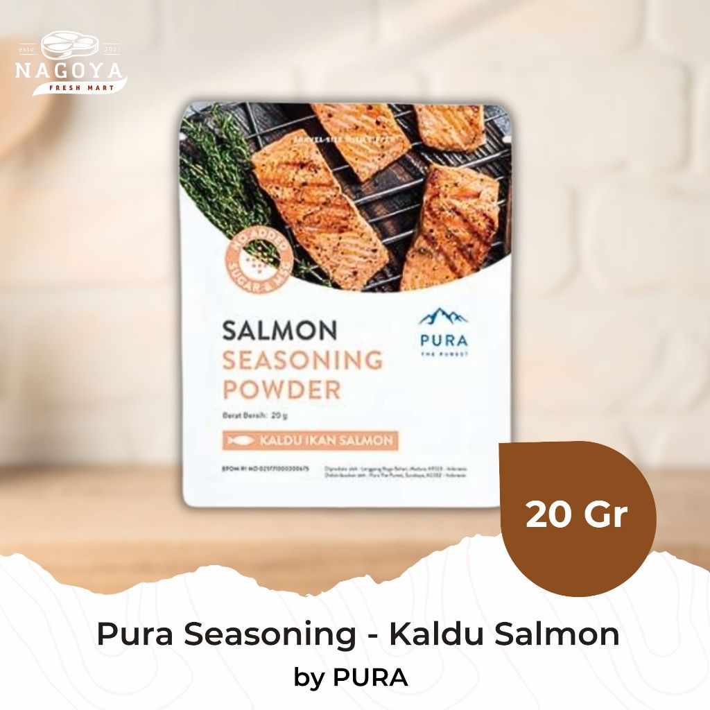 

Pura Salmon Seasoning Powder - 20 GR - Kaldu Salmon MPASI Tanpa MSG