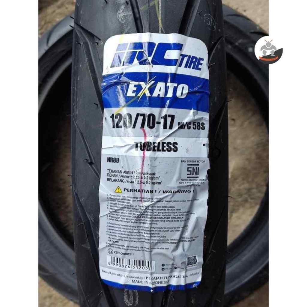 Ban Motor IRC EXATO NR 88 size 120/70 R17 - Tubeless Ban Depan CBR 150R, CBR 250RR, CB150R Streetfir