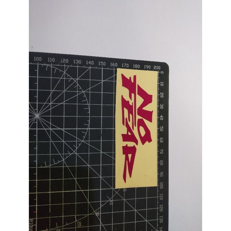 

stiker cutting no fear