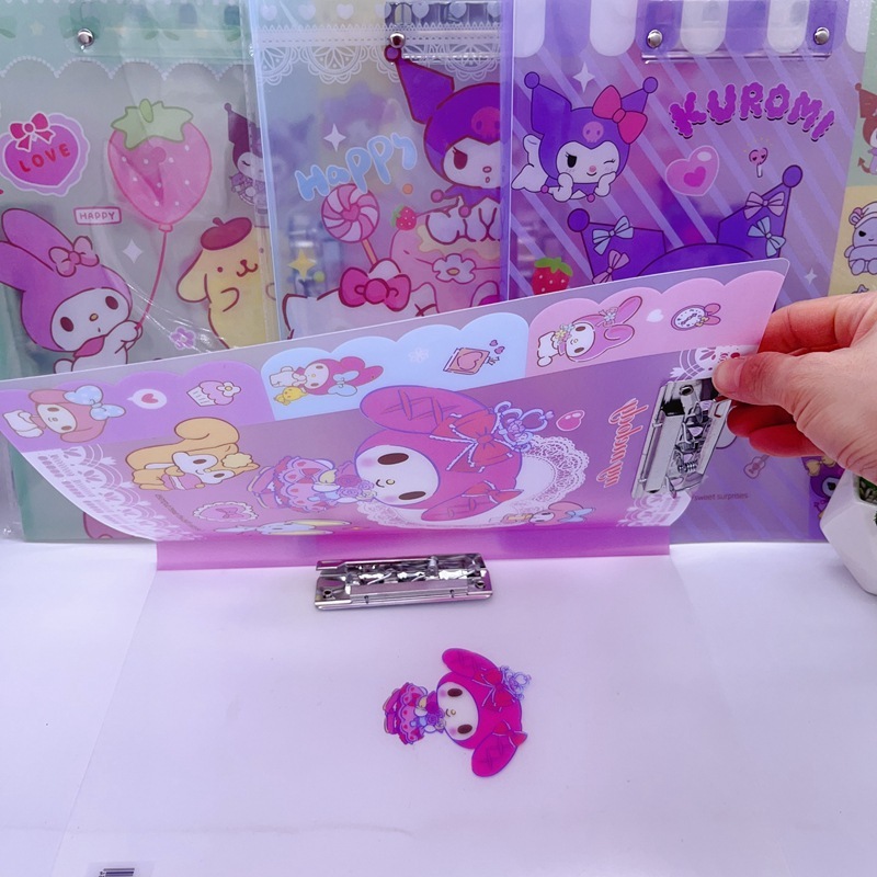[PREMIUM] MAP BINDER PAPERHOLDER DOUBLE CLIP A4 MOTIF SANRIO / MAP BINDER FILE BAG / FOLDER FILING