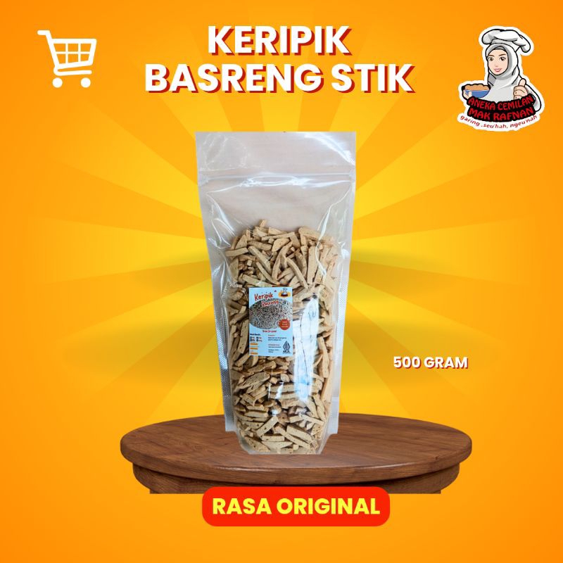 

Keripik Basreng Stik Ikan Tuna Garing Renyah Enak Rasa Original 500gram