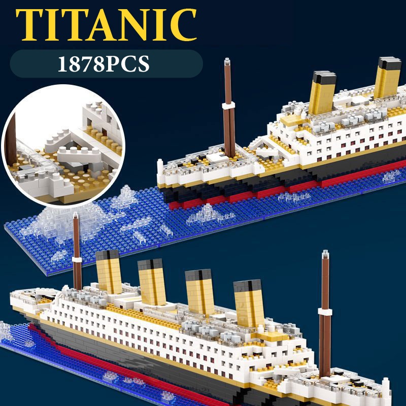 KZLY- Titanic Puzzle Block Bricks Toys Mainan Balok Susun Kapal Titanic