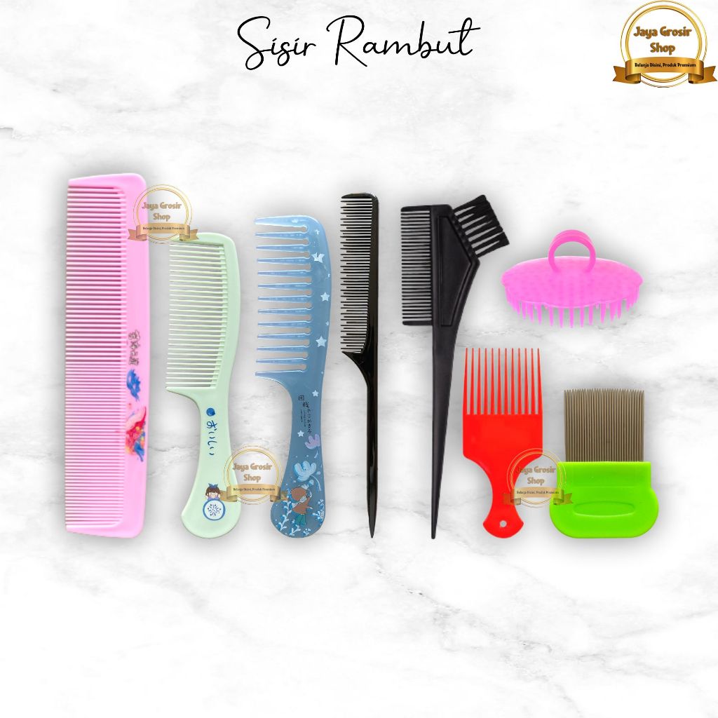 Sisir Rambut Dewasa Lurus Gagang Sisir Ketombe Sisir Sasak Sisir Lipat Comb Hair