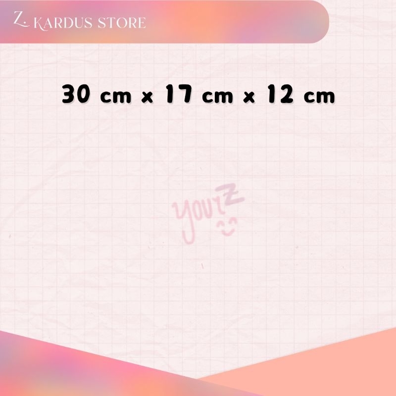 

[Double wall] Kardus sedang ukuran 30 x 17 x 12