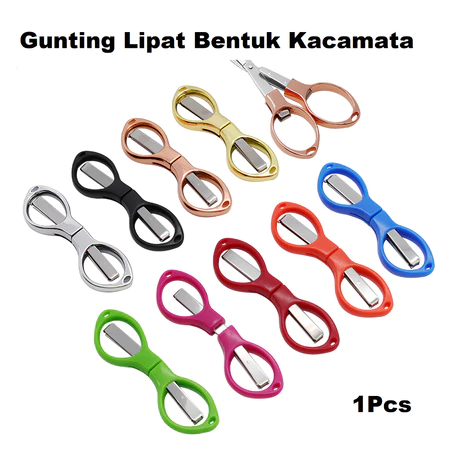 

BAS Gunting Lipat Multifungsi Bentuk Kacamata Stainless Steel – Alat Outdoor dan Perjalanan