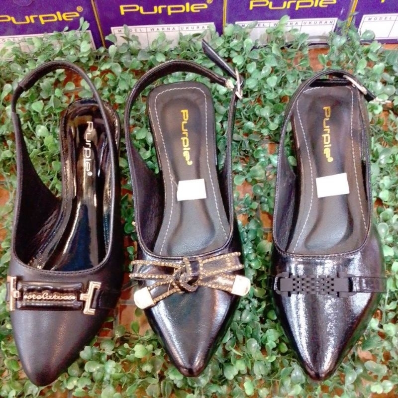 sandal/sepatu tali wanita purple