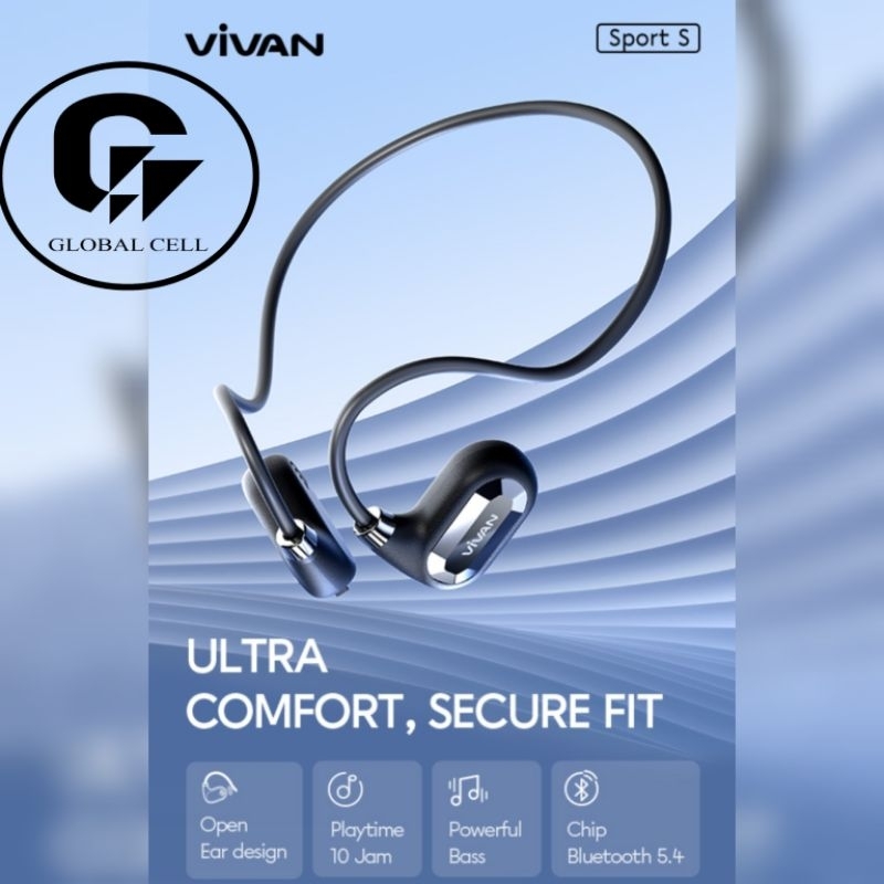 OWS Earphone Bluetooth Vivan Sport S Wireless Earbuds