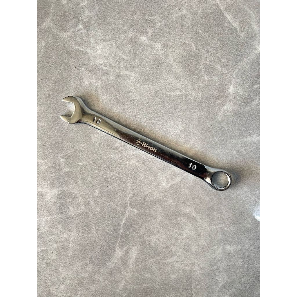 BISON Kunci Ring Pas 10 mm Combination Wrench Kunci Ring Kunci Pas 10mm - Crome Vanadium