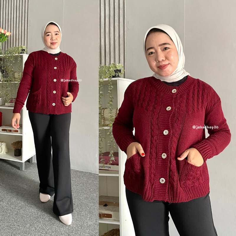 HAURA CABLE KNIT CARDI