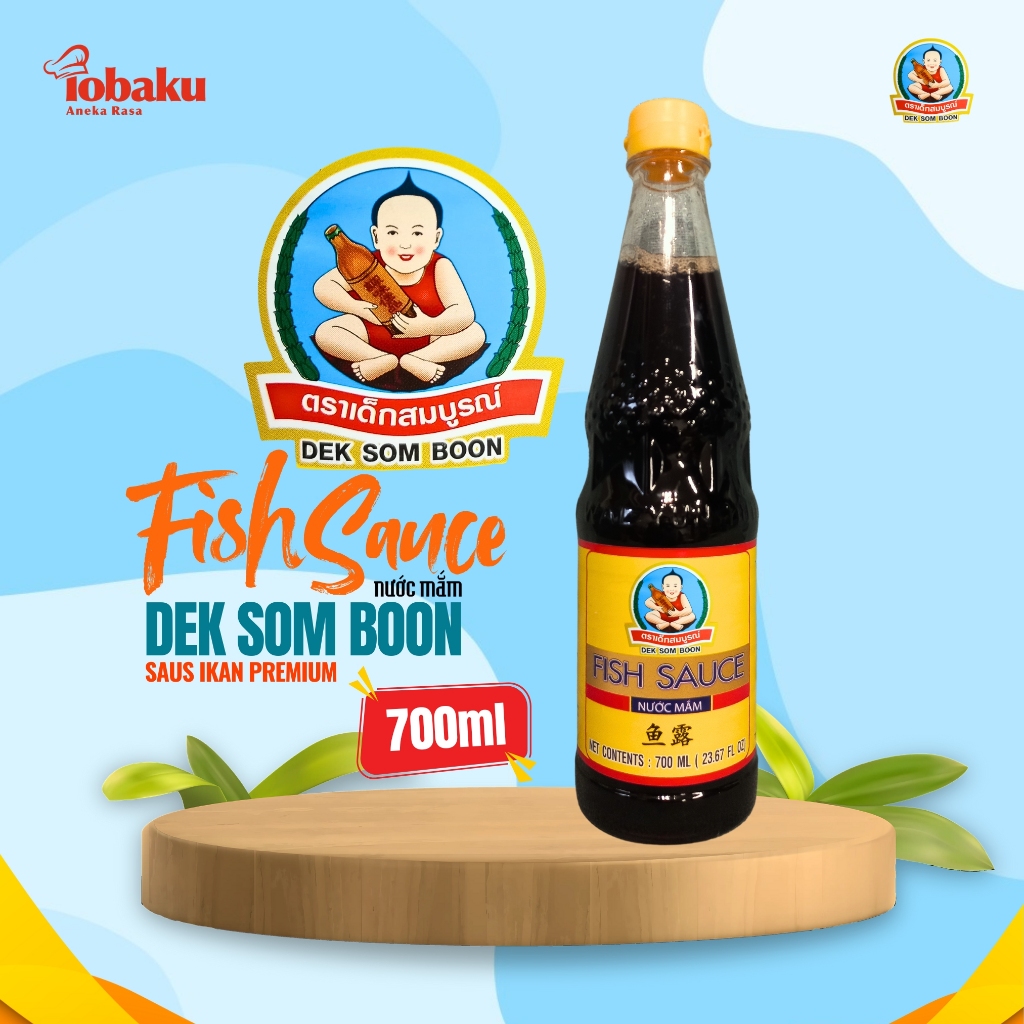 

DEK SOM BOON FISH SAUCE (Kecap Ikan) Nước Mắm - Saus Ikan Premium Thailand 700ml