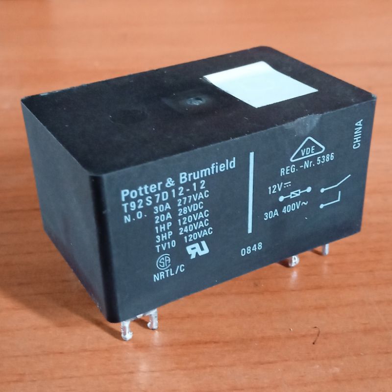 RELAY DC 12V DAN 24V 30A 6 PIN CABUTAN ORIGINAL