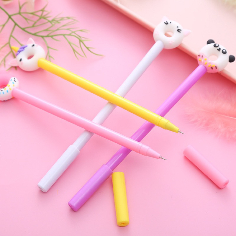 

Bolpen boneka unicorn pena unicorn tinta gel hitam pen murah lucu pulpen anak murahkarakter unicorn