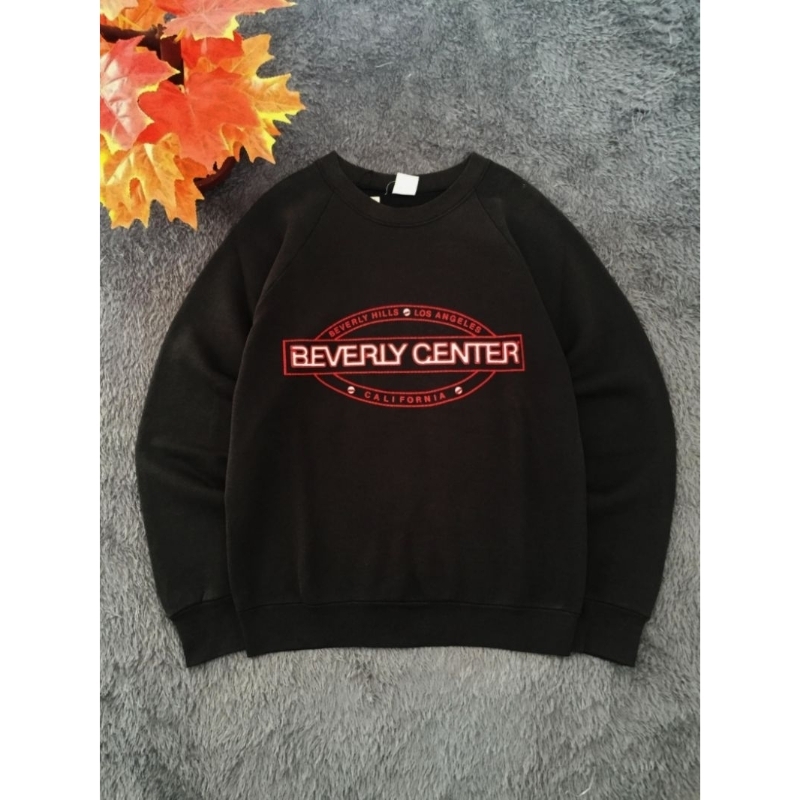 Sweatshirt Crewneck Fruit of the loom Vintage Hitam Original.