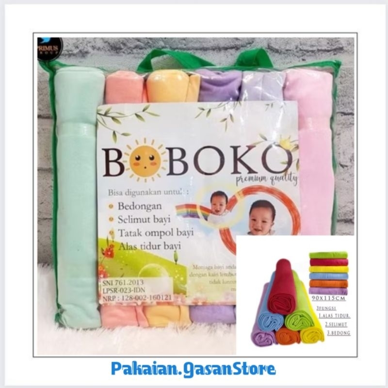 PGS Bedong Bayi Bahan Kaos Polos Warna Muda Ukuran 90 x 115 cm / Perlengkapan Newborn / Bayi Baru La