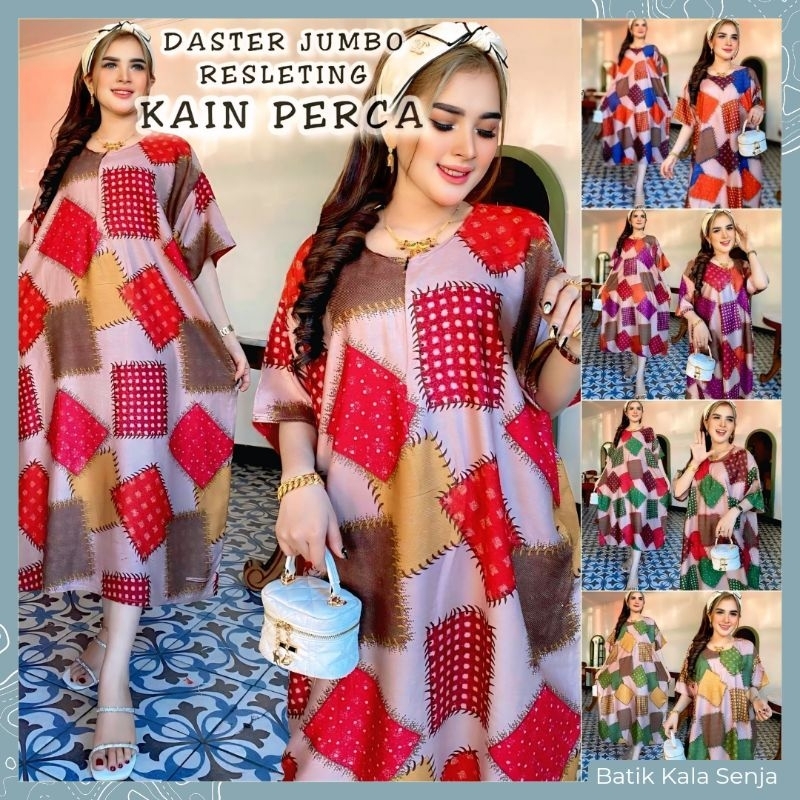 Daster Jumbo Resleting Kain Perca Termurah