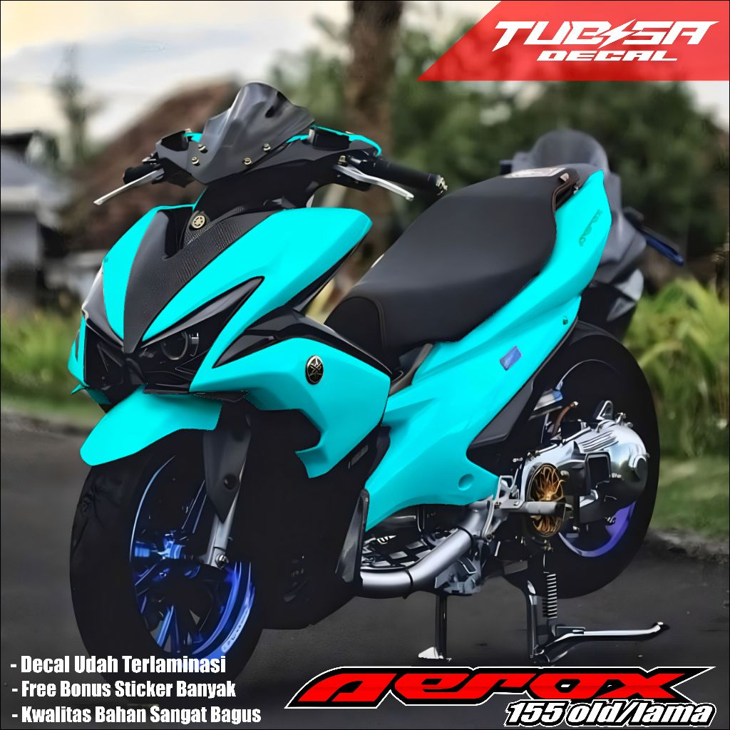 DECAL YAMAHA AEROX 155 OLD - DECAL STICKER POLOSAN AEROX 155 LAMA