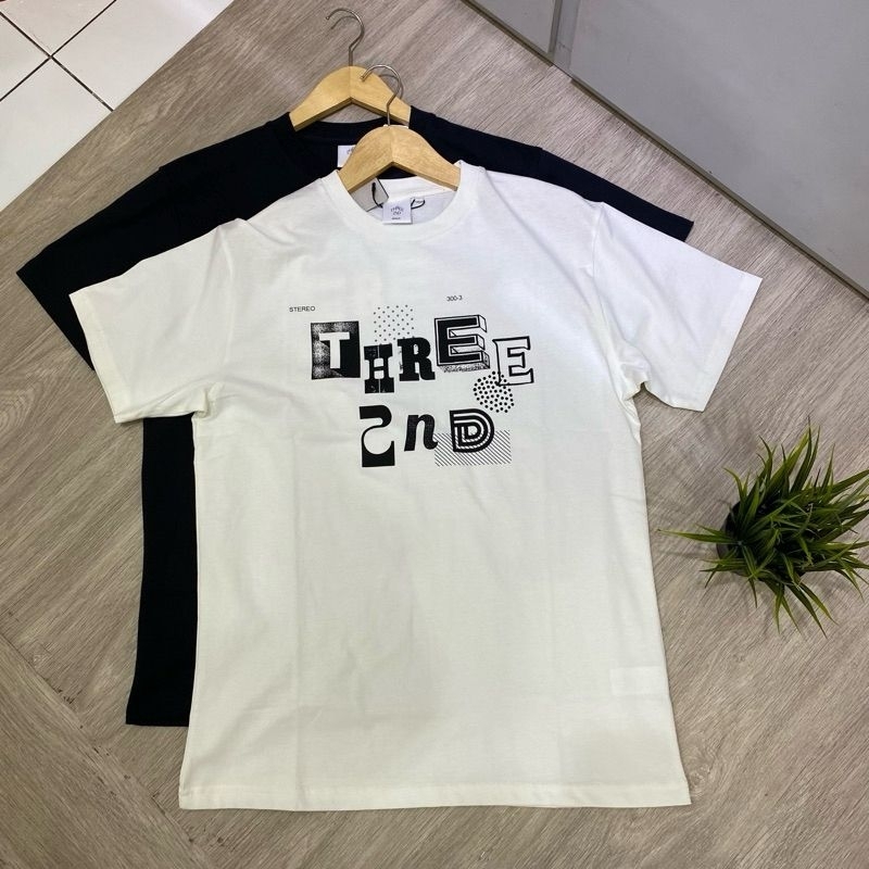 kaos 3second pria original // three 2nd