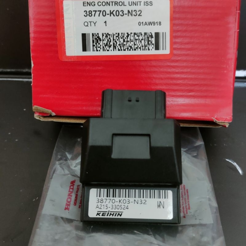 ECU ECCU ECM ( 38770-K03-N32 ) ENGINE UNIT CONTROL ISS REVO FIT FI / SUPRA X 125 FI ORIGINAL EQUIPME