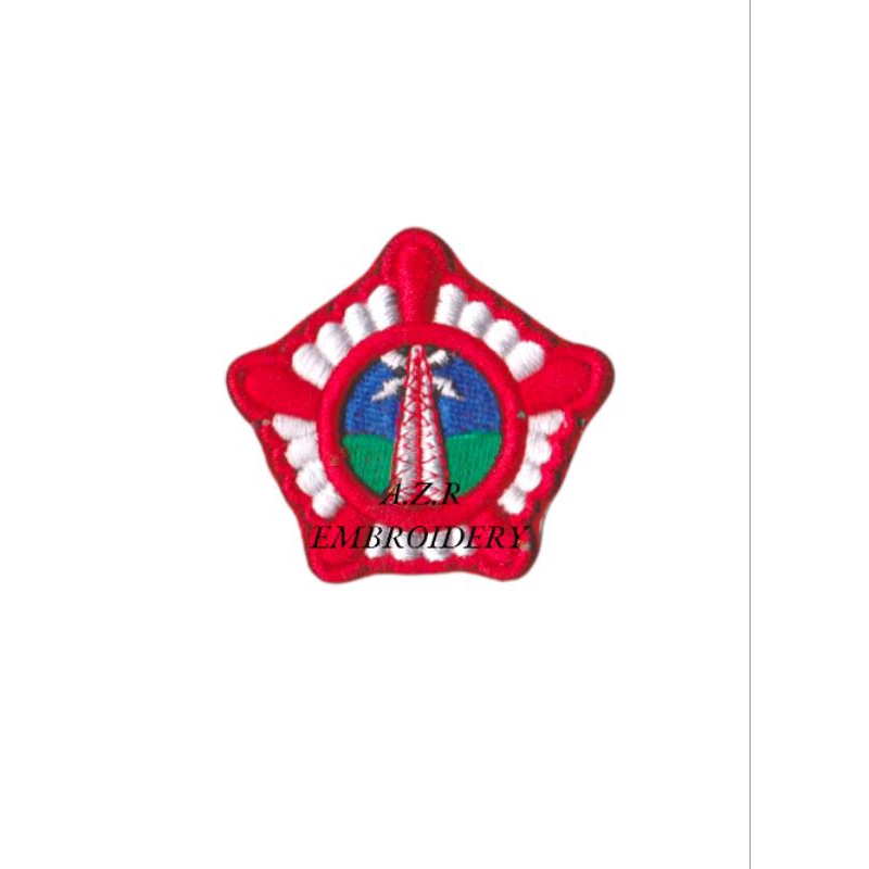 Atribut PDL Polri timbul 3D Roda OPS POLRI