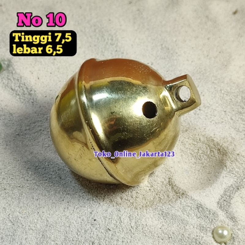 Klintingan Bahan Kuningan Uk Jumbo No 8,9&10 Krincingan Klintingan Full Kuningan Suara Nyaring