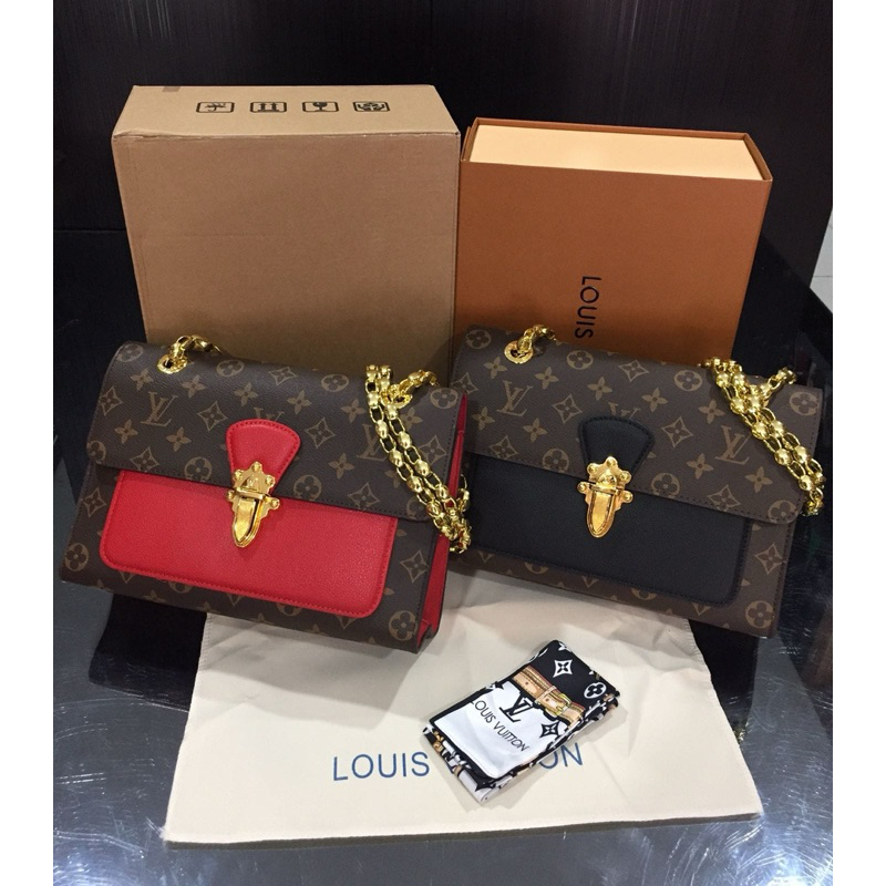 LV Monogram Victoire Bag M41731 with Magnet Box + Twilly