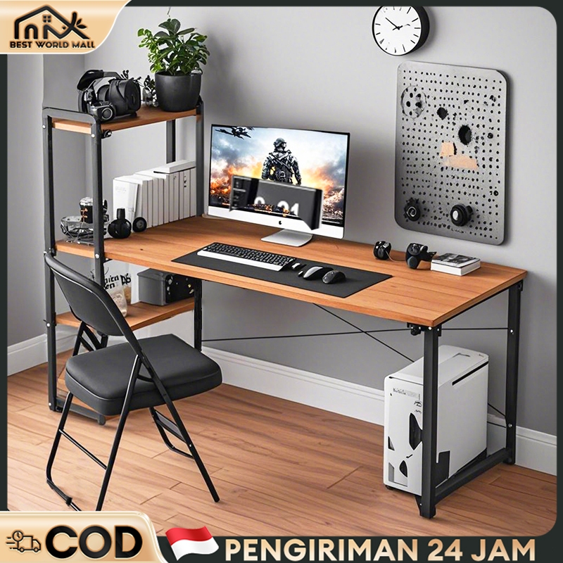 Meja Belajar Kayu/Meja Kerja/Meja Gaming Minimalis/Meja Belajar Minimalis/Meja Belajar