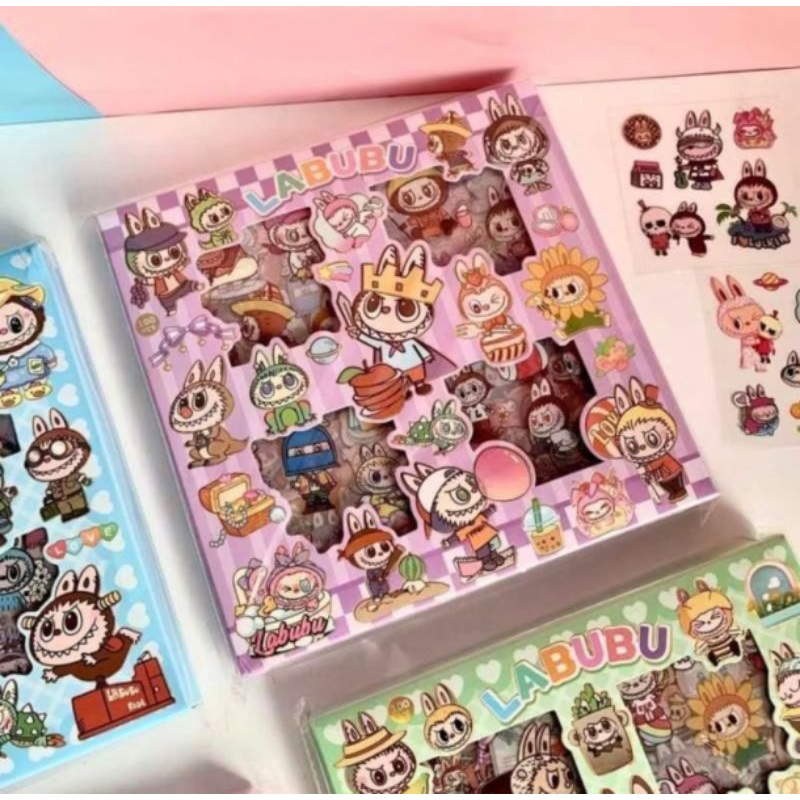 

Stiker labubu isi 100 stiker labubu stiker tempel anaklabubu