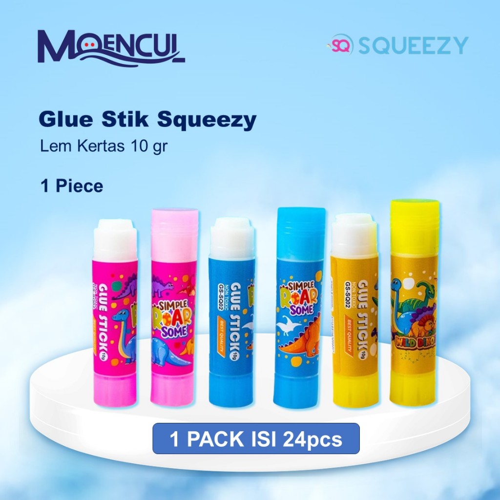 

Glue Stick Squeeze / Lem Batang Squeeze / Lem Kertas / Lem Putar / Lem Sekolah / Moencul