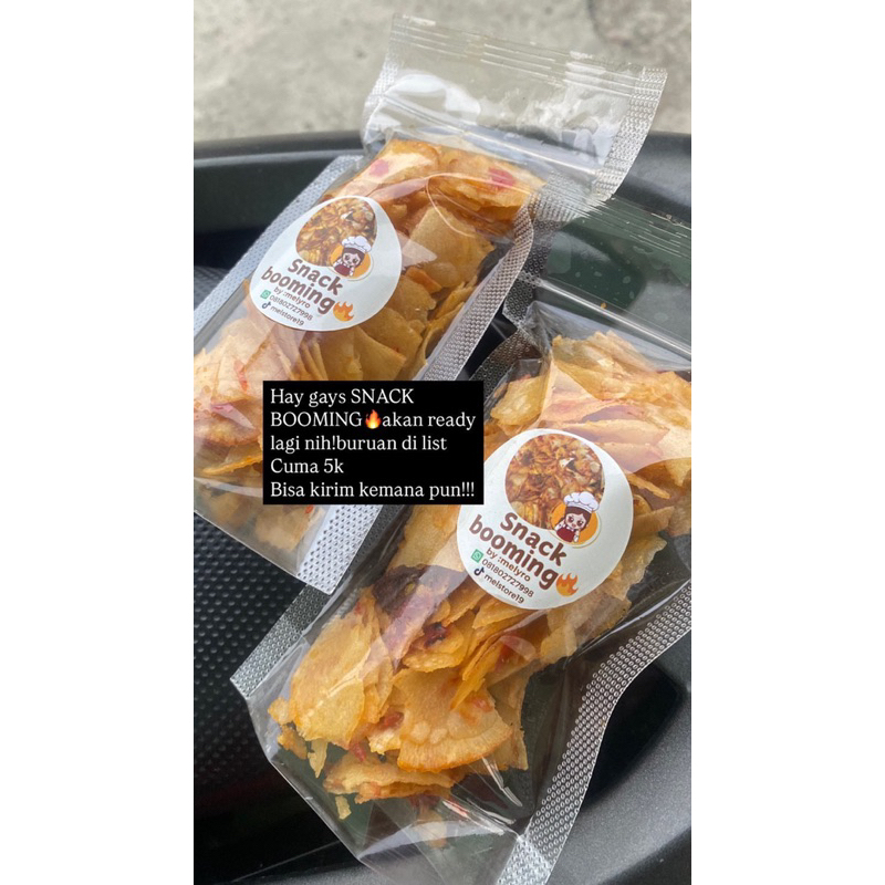 

SNACK BOOMING keripik ketela pedas manis