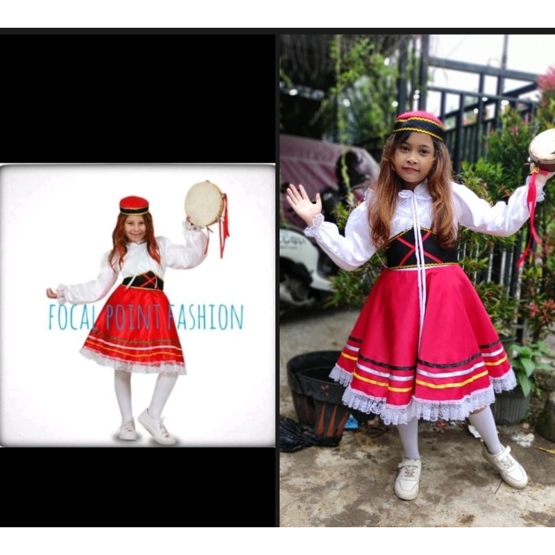 baju adat italy/kostum adat italy/ kostum UNday