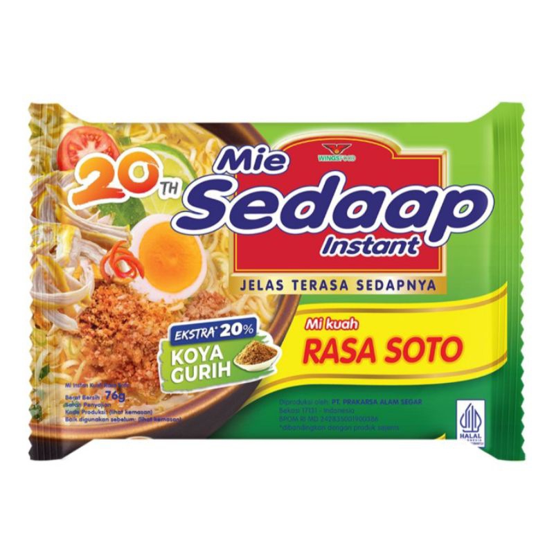 

Sedaap Mie Instant Soto 10pcs X 75 g