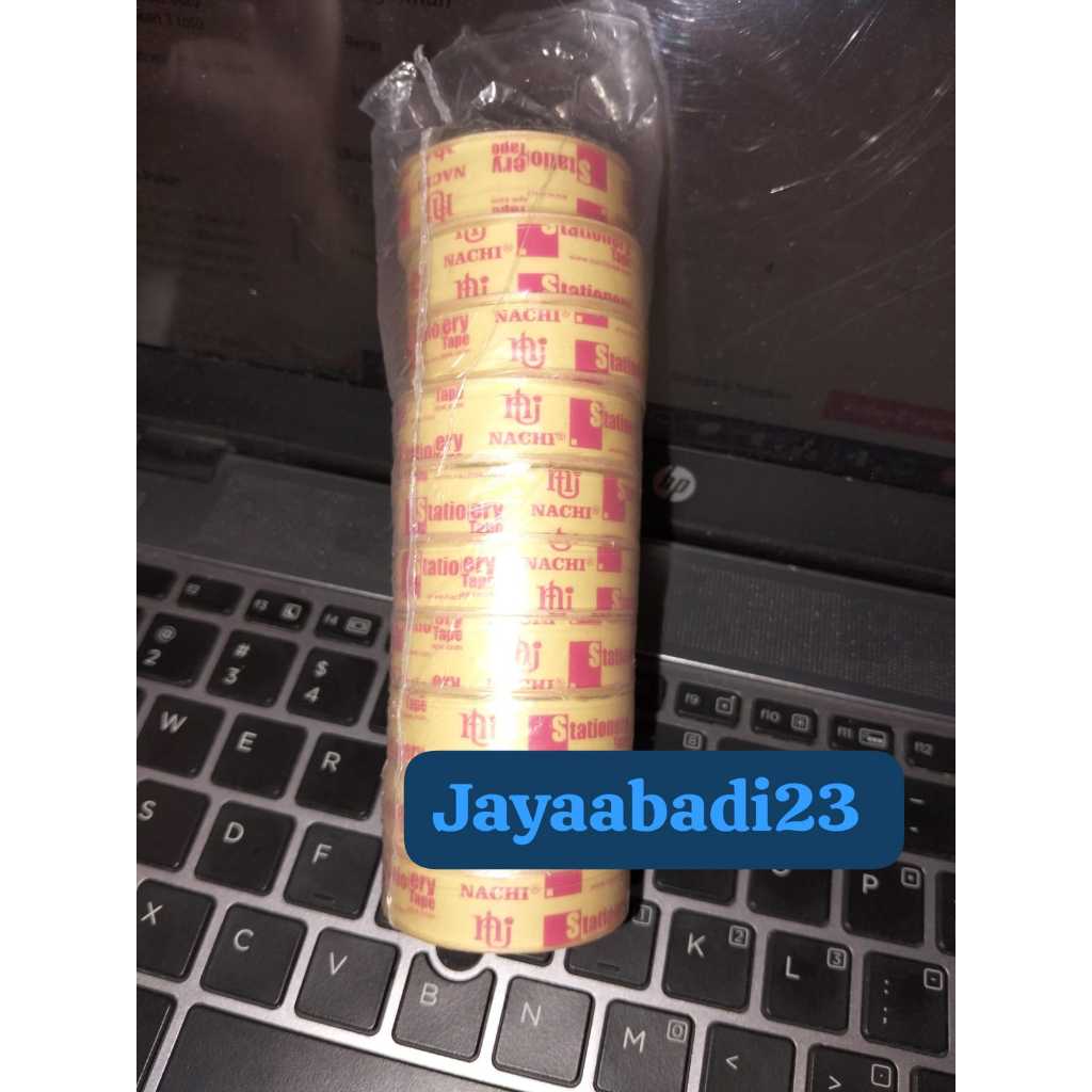 

Isolasi Bening kecil NACHI 1/2 inch x 10yard HARGA PERPCS