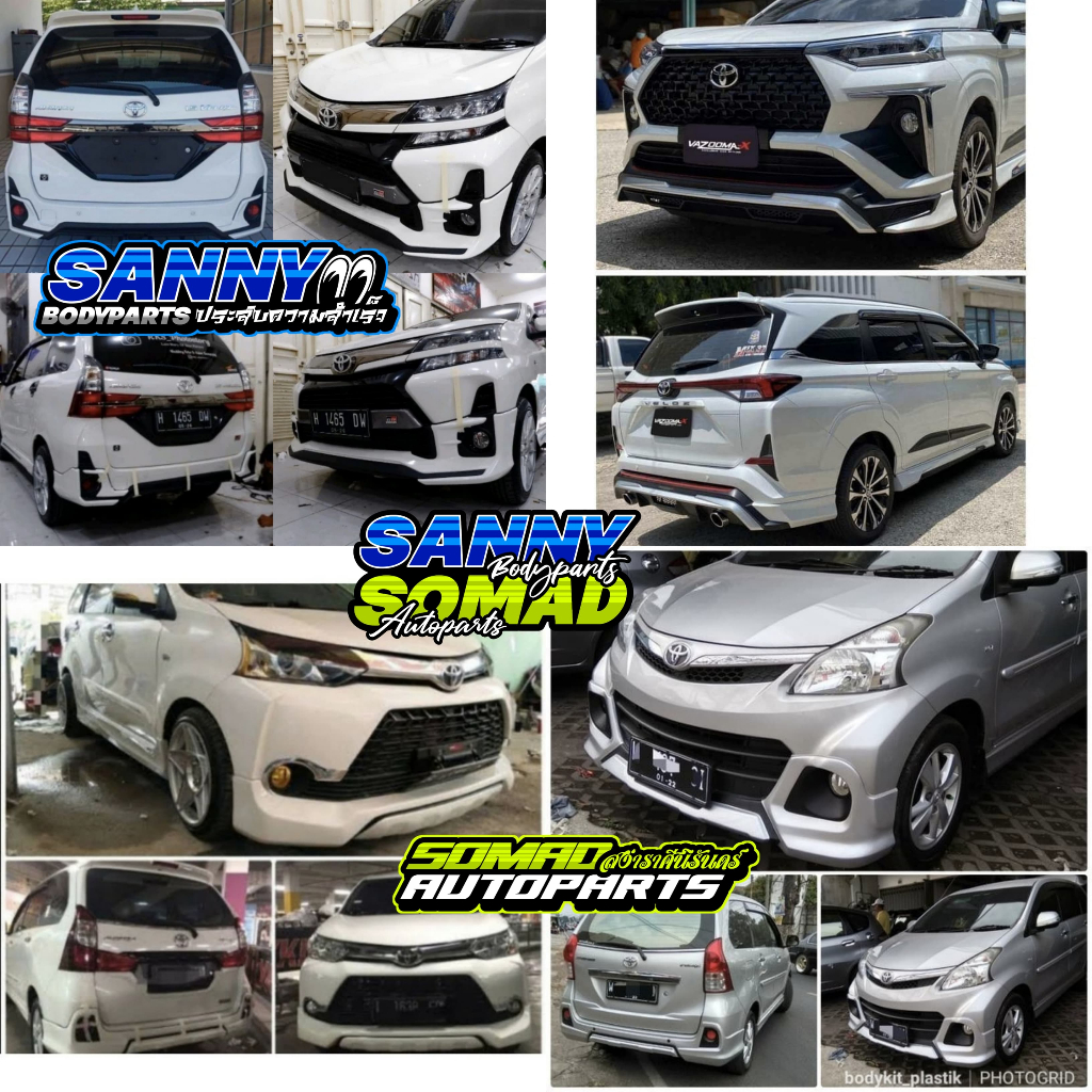 BODYKIT ALL TYPE AVANZA VELOZ TAHUN 2012 - 2024 BODYKIT AVANZA VELOZ GRAND AVANZA VELOZ GR VAZOOMA