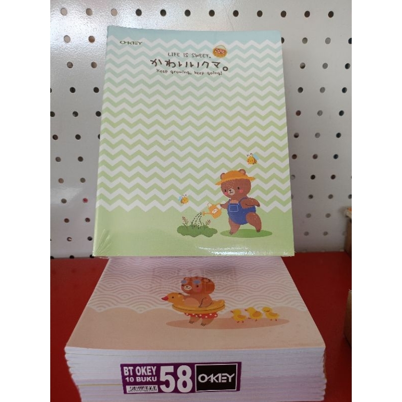 

Buku Tulis OKEY isi 58 Lembar ( 1 Pak = 10 Pcs )