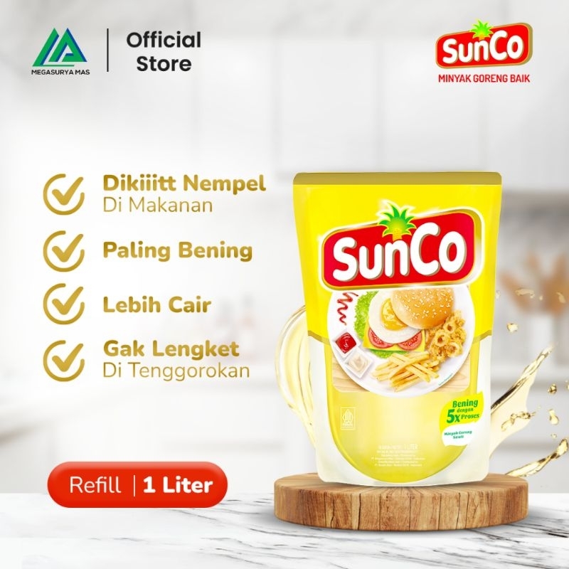 

SUNCO minyak goreng refil 1L